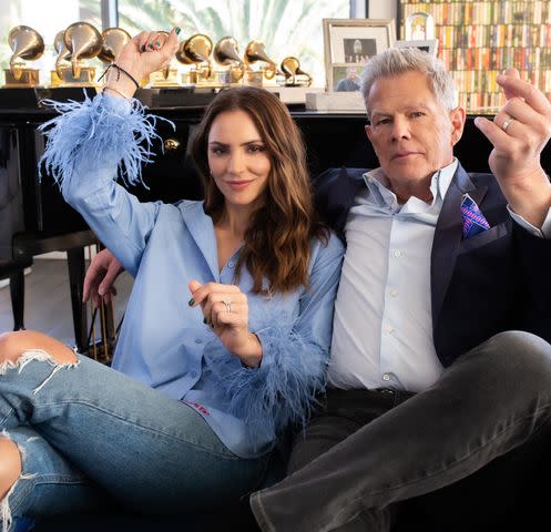 <p>Courtesy David Foster</p> Katharine McPhee and David Foster