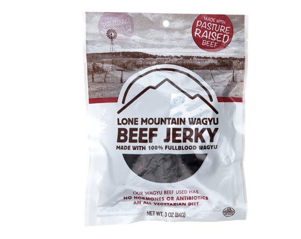 This is one item anyone who gets hangry should always have stashed in their purse/drawer/car. It's filling, meaty and full of great umami flavor.<br /><br /><strong>Get the<a href="https://www.mouth.com/products/wagyu-beef-jerky?utm_medium=affiliate#variant=1482442692" target="_blank"> 3 oz. bag of Wagyu Beef Jerky for $16 from Mouth</a></strong>