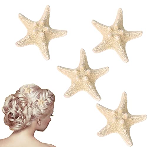 OBTANIM 4 Pcs Starfish Hair Clip Accessories