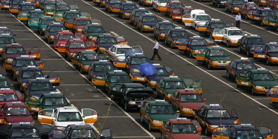 China taxi cars