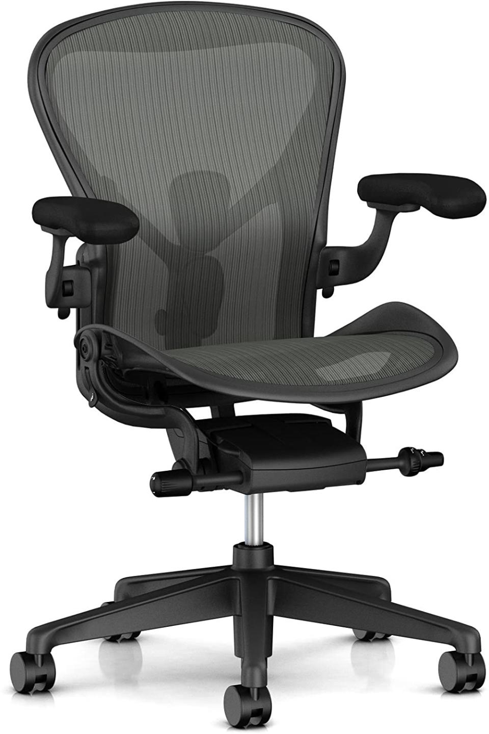 Herman Miller Aeron Ergonomic Chair - Size B, Graphite (Photo: Amazon)


