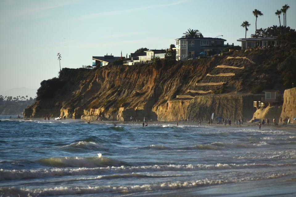 Coastal homes in Solana Beach, California, in August 2022.