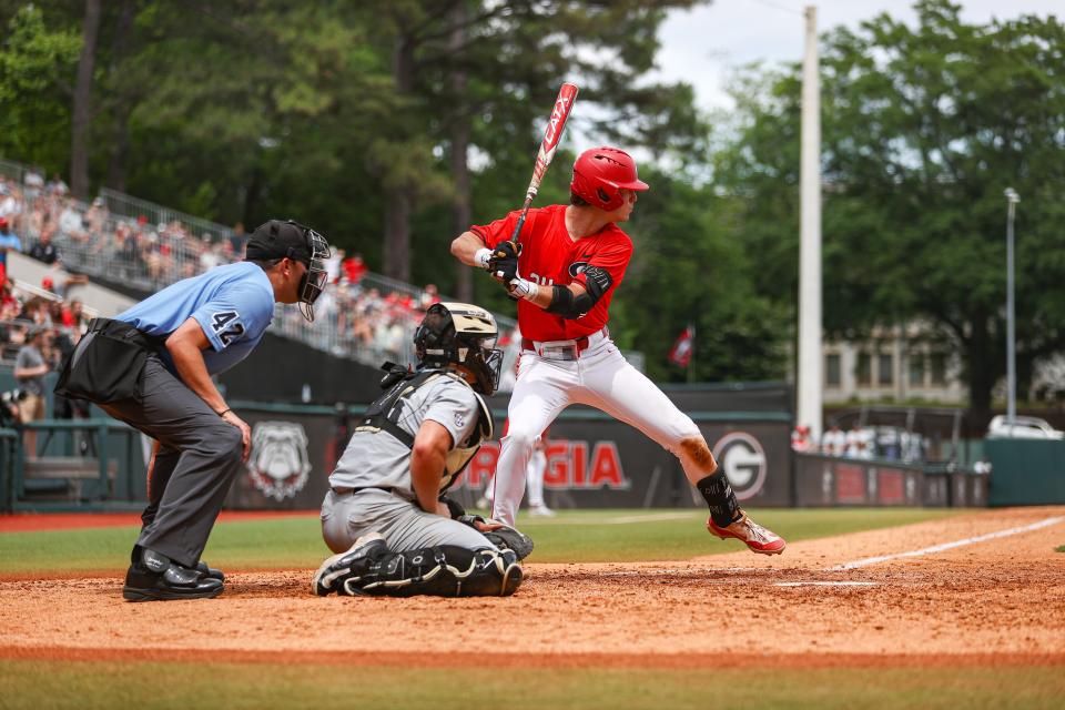 Georgia's Charlie Condon during a game against Vanderbilt.