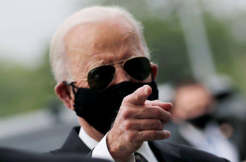 Joe Biden visits New Castle, Delaware, during Memorial Day