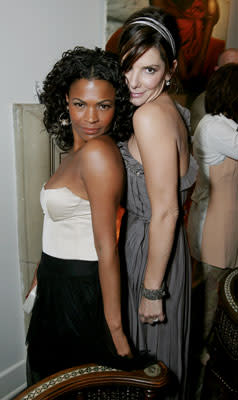 Nia Long and Sandra Bullock at the Hollywood premiere of TriStar Pictures' Premonition