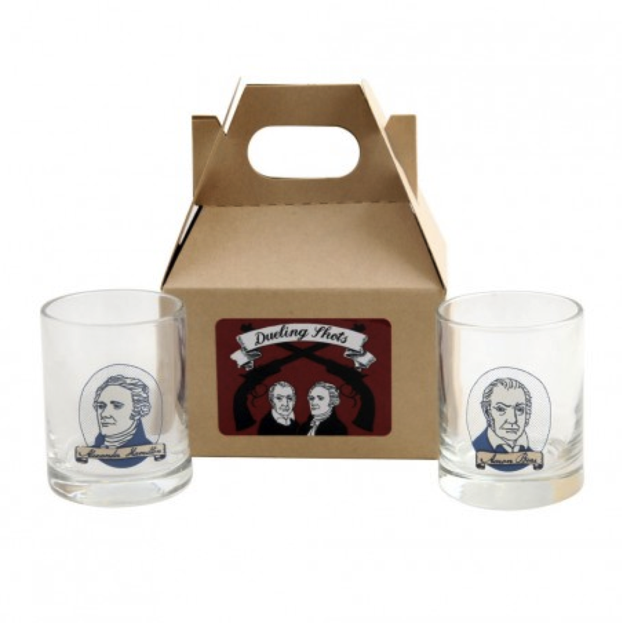 $14.95. <a href="http://www.fishseddy.com/glassware/dueling-shots-set-of-2.html" target="_blank">Buy them here</a>.