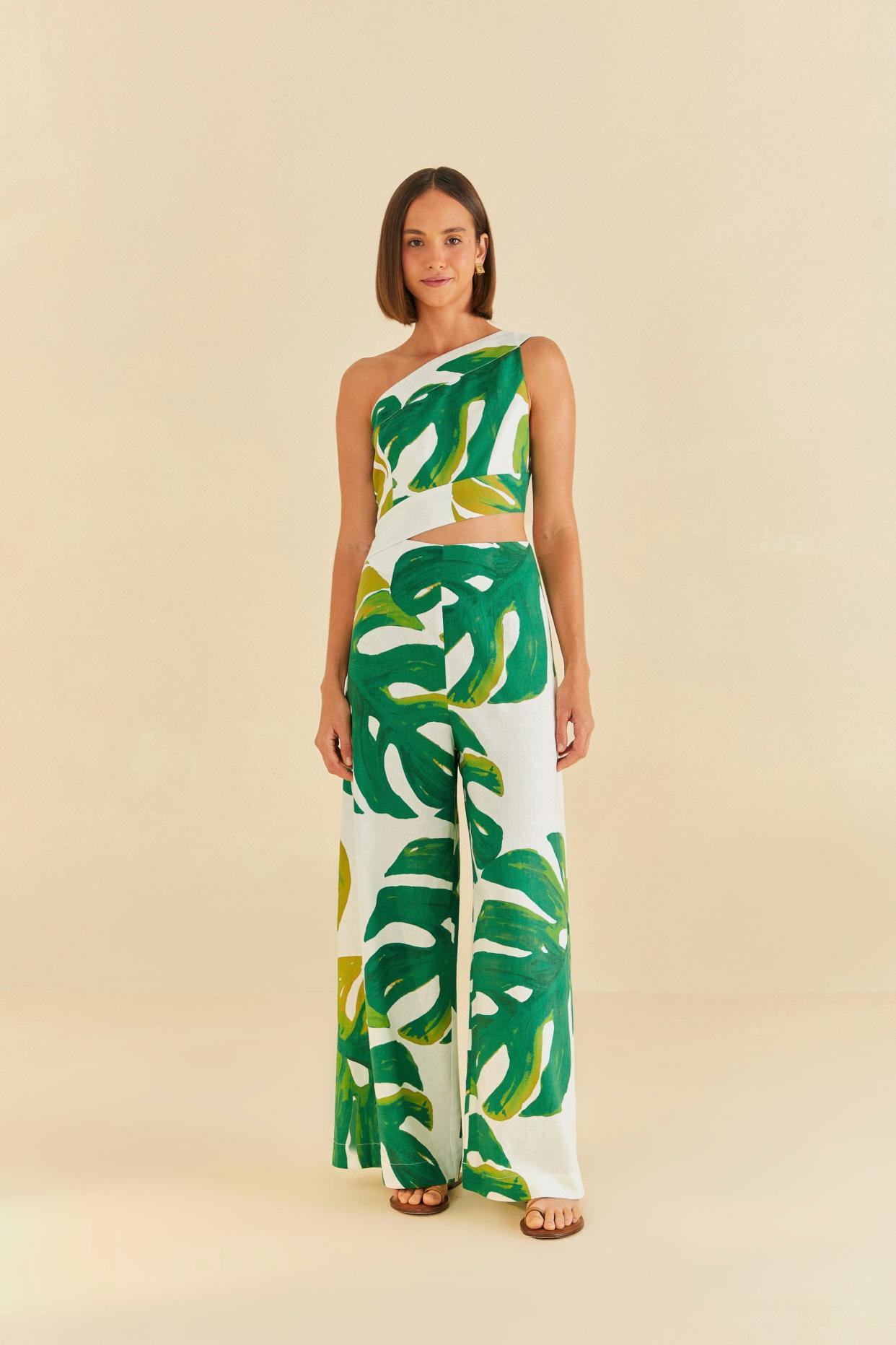 <p><a href="https://go.redirectingat.com?id=74968X1596630&url=https%3A%2F%2Fwww.farmrio.com%2Fproducts%2Fwhite-monstera-one-shoulder-jumpsuit&sref=https%3A%2F%2Fwww.townandcountrymag.com%2Fstyle%2Ffashion-trends%2Fg22805680%2Fjumpsuits-for-weddings%2F" rel="nofollow noopener" target="_blank" data-ylk="slk:Shop Now;elm:context_link;itc:0;sec:content-canvas" class="link rapid-noclick-resp">Shop Now</a></p><p>White Monstera One Shoulder Jumpsuit</p><p>farmrio.com</p><p>$225.00</p>