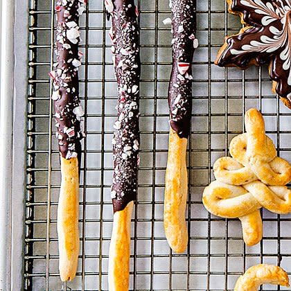 Chocolate-Peppermint Pocky Sticks