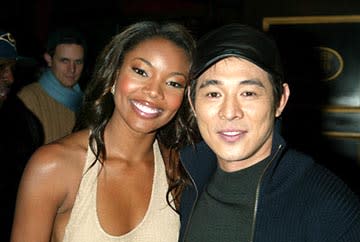 Gabrielle Union and Jet Li at the New York premiere of Warner Brothers' Cradle 2 The Grave