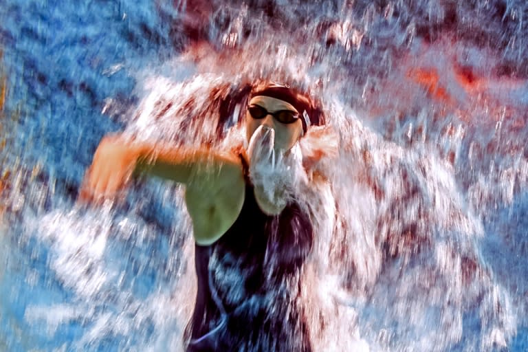 Katie Ledecky of the US competes in the 1,500m freestyle final during the 2017 FINA World Championships in Budapest, on July 25