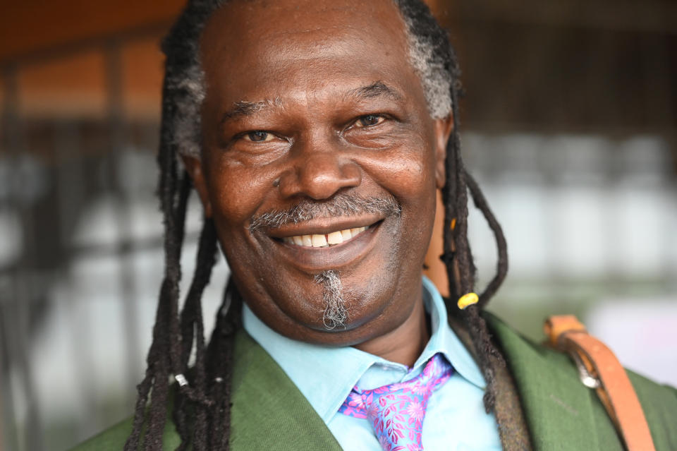 CRANLEIGH, ENGLAND - JULY 31: Levi Roots attends Hurtwood Park Polo Club on July 31, 2021 in Cranleigh, England. (Photo by Dave J Hogan/Getty Images)