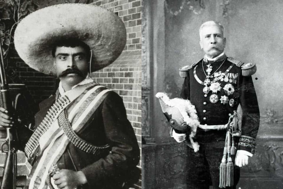 Emiliano Zapata y Porfirio Díaz compartían el gusto por la comida francesa. 