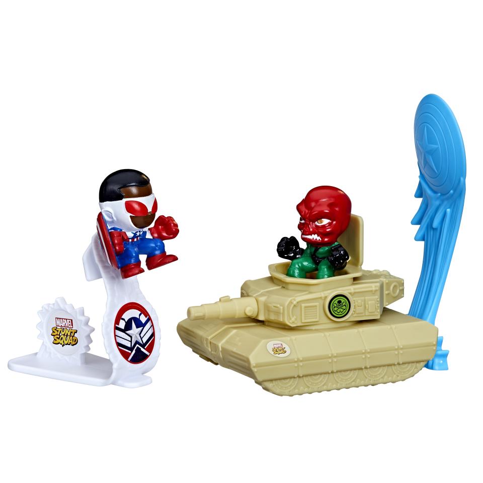 Marvel Stunt Squad Captain America vs. Red Skull Playset (Photo: Courtesy of Hasbro)