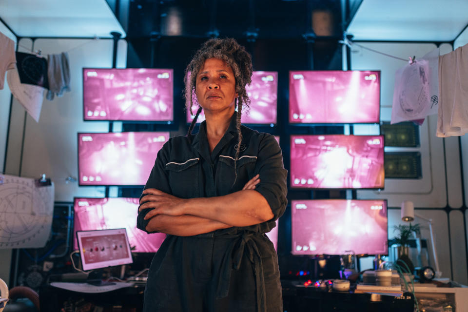 Golda Rosheuvel in a scene from Doctor Who series 14