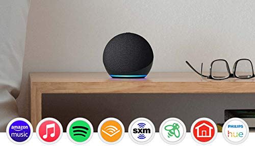 Echo Dot (4th Gen, 2020 release) | Smart speaker with Alexa | Charcoal