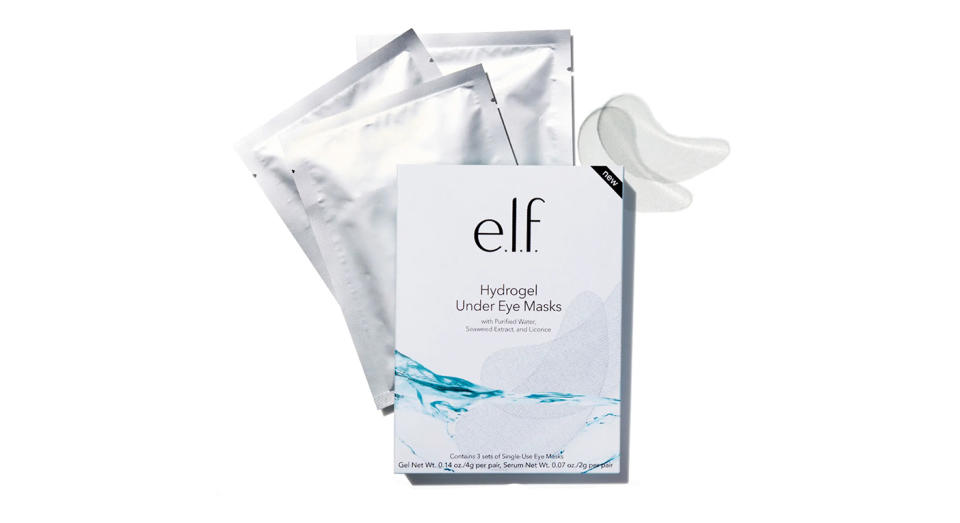 These e.l.f. under-eye masks are infused with purified water.