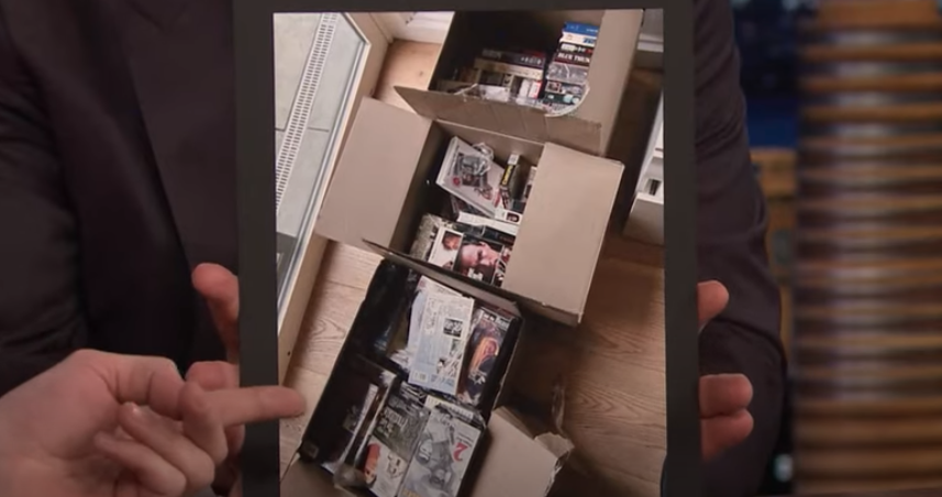 Proud proof of Pete's VHS procurement spree. (NBC)