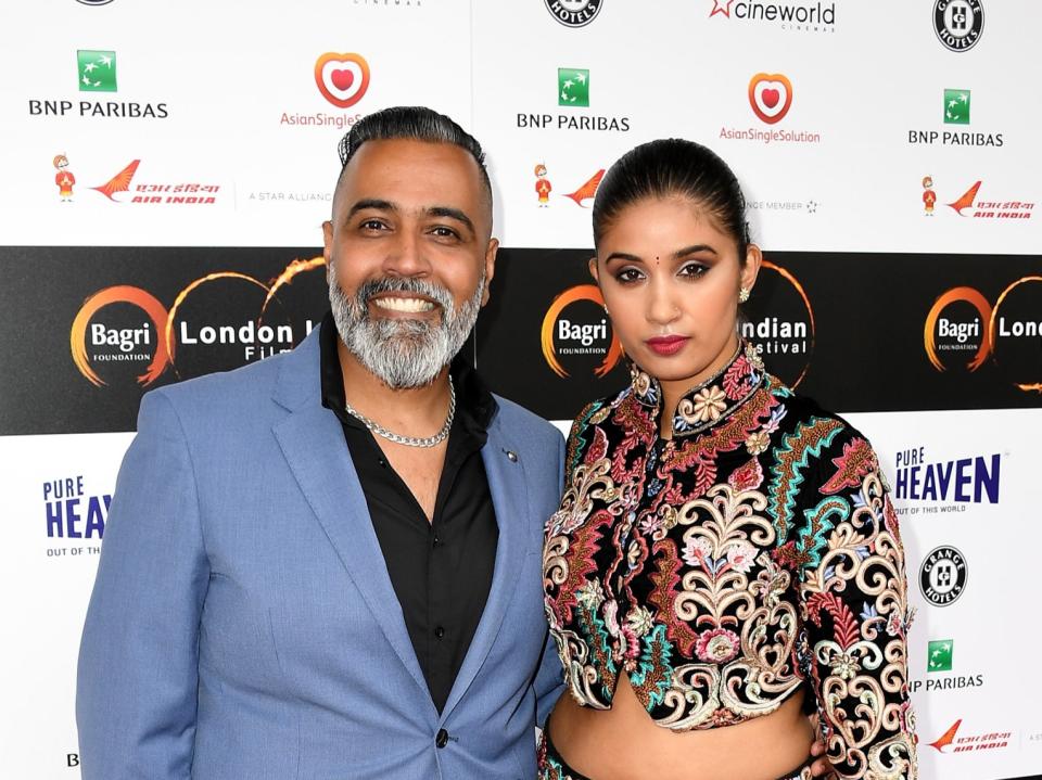 Sunny and Shay Grewal during the London Indian Film Festival in 2016 (Getty Images)