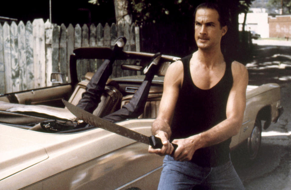 Steven Seagal had his breakout movie role in Above the Law. (Photo: Warner Bros/Courtesy Everett Collection)