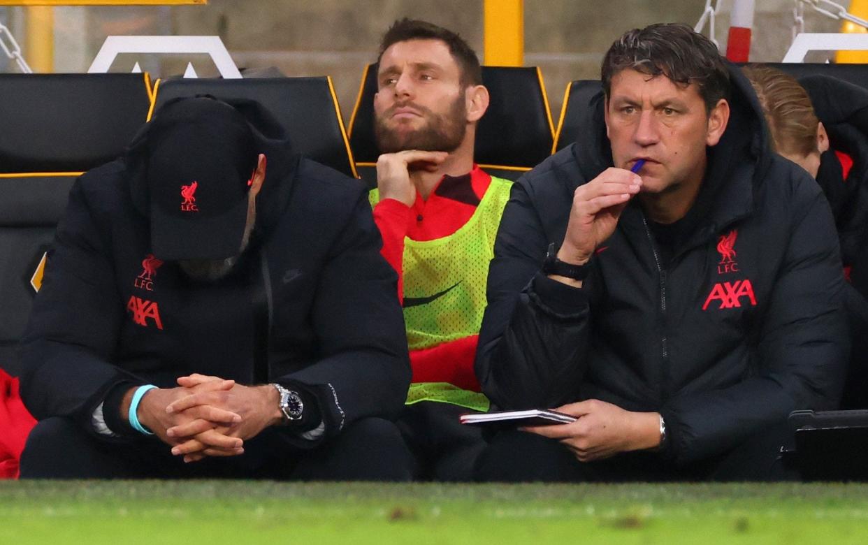 Jurgen Klopp looks deflated and out of answers to Liverpool's problems - Marc Atkins/Getty Images