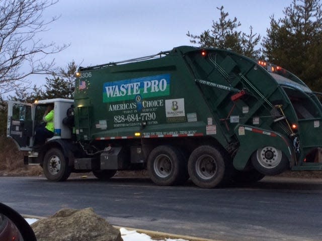 Waste Pro's monthly trash pickup prices are set to increase by almost 8% on Jan. 1.