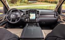 <p>Staff technophiles liked that the huge 12.0-inch touchscreen can be split in two, say, to show Apple CarPlay on top and navigation on the bottom.</p>