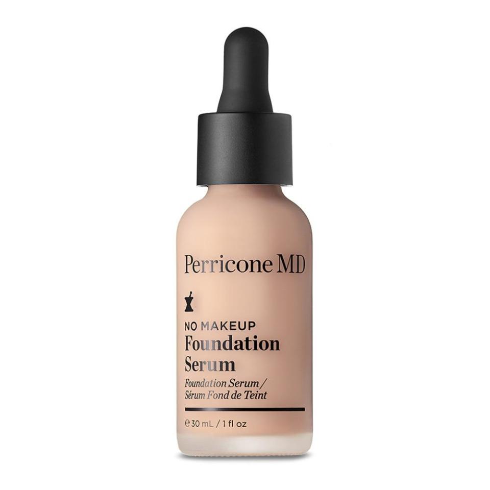 Perricone MD No Makeup Foundation Serum features SPF 20, and skin improving agents to reduce the appearance of fine lines and wrinkles. 