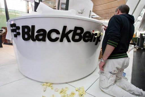 BlackBerry全球裁員      (圖:AFP)