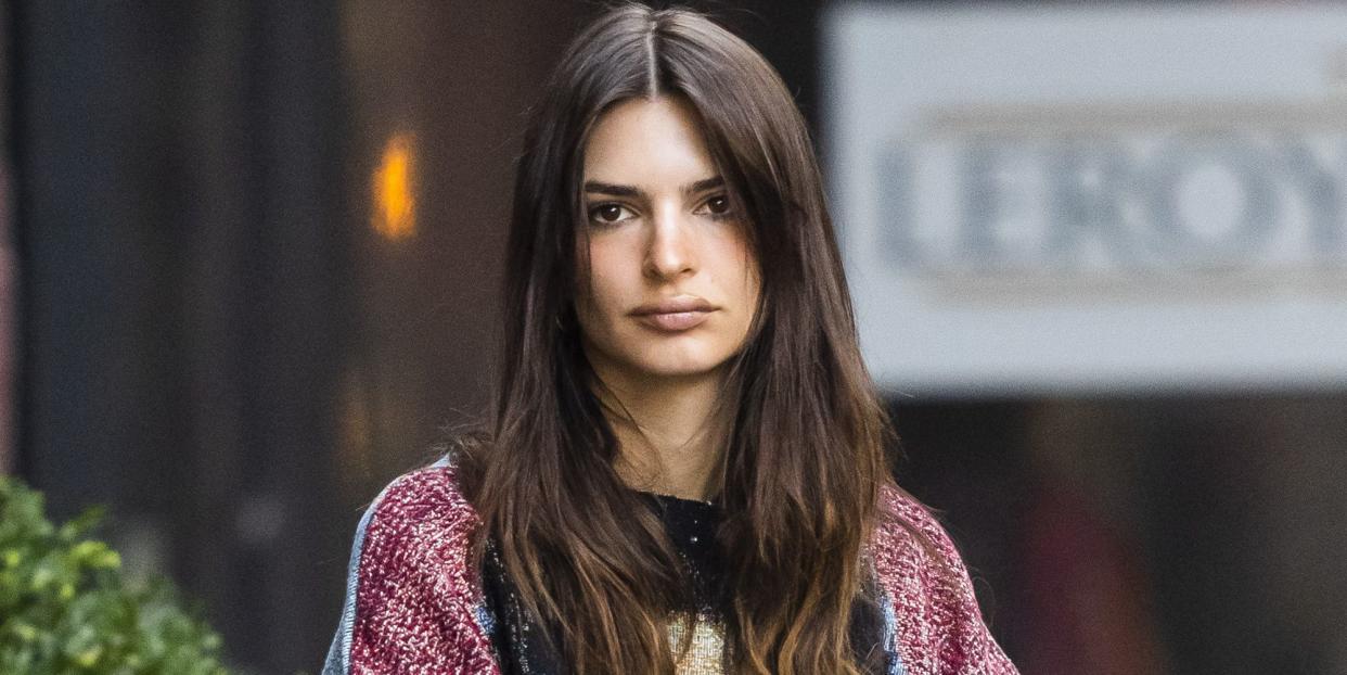 new york, new york   october 16 emily ratajkowski is seen in the west village on october 16, 2022 in new york city photo by gothamgc images