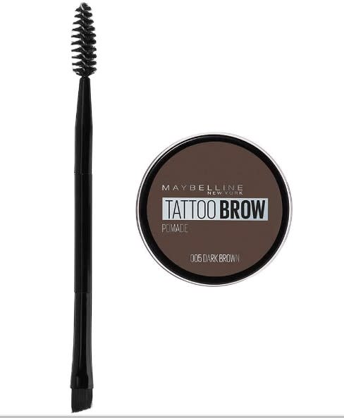 Maybelline Pomada para Cejas Brow Tattoo, Dark Brown, 3.7 g/Amazon.com.mx