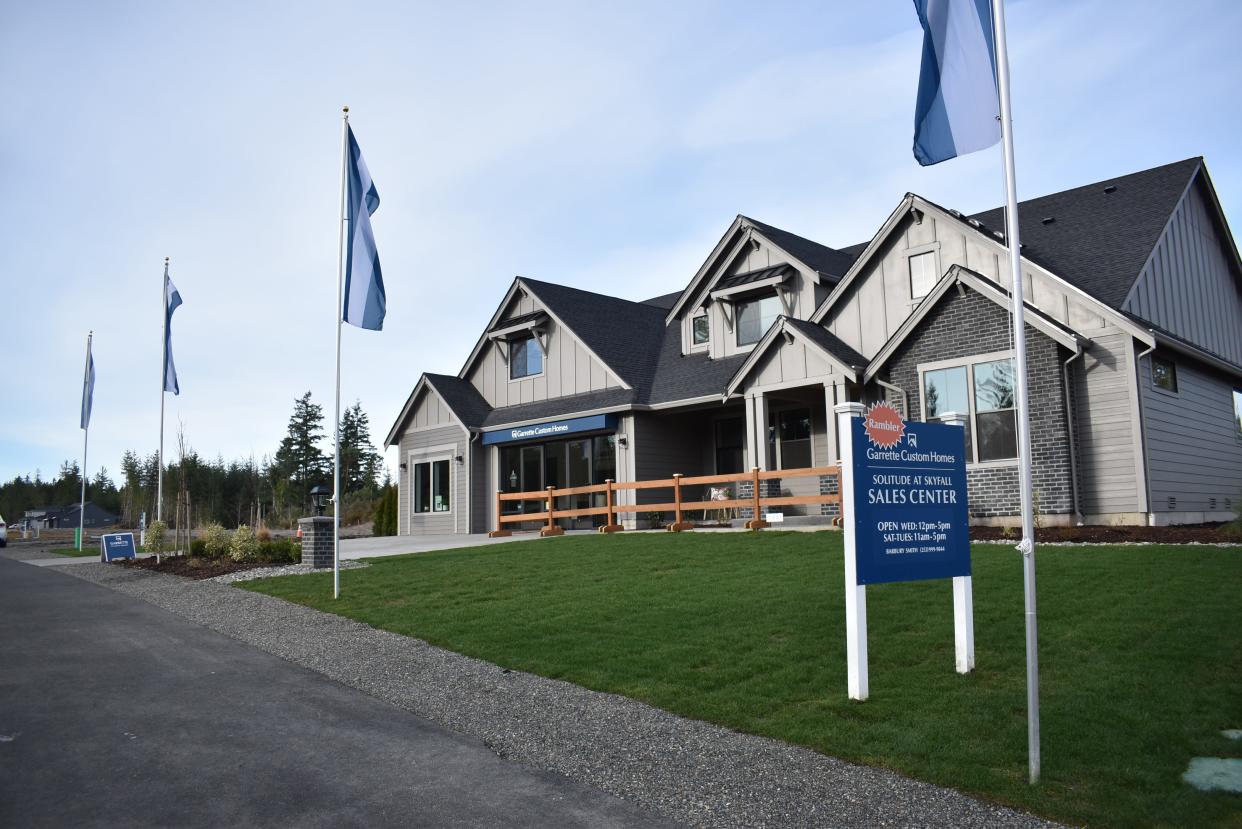 The Solitude at Skyfall development will bring 29 new homes to Silverdale on a hill rising above Chico Way, each priced at $1.1 million or above.