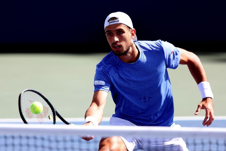 Pedro Cachín en la tercera ronda del US Open ante el francés Corentin Moutet