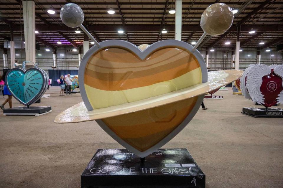 “Saturn’s Heart” by artist Addy Milligan. Emily Curiel/ecuriel@kcstar.com