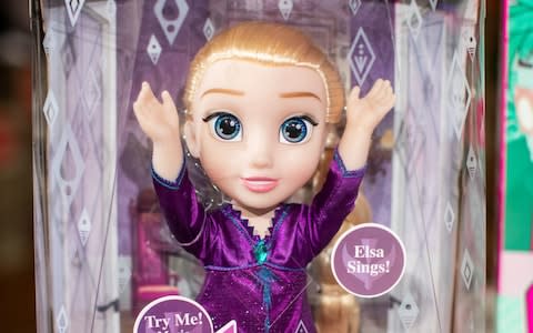 A Frozen 2 into the Unknown Elsa Doll by Jakks Pacific, which was named in the top 12 to buy - Credit: &nbsp;Aaron Chown/PA Wire/&nbsp;Aaron Chown/PA Wire