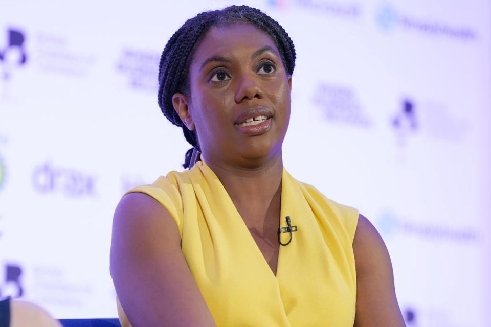 Business Secretary Kemi Badenoch warned against letting Nigel Farage into the Conservative Party (Lucy North/PA) (PA Wire)