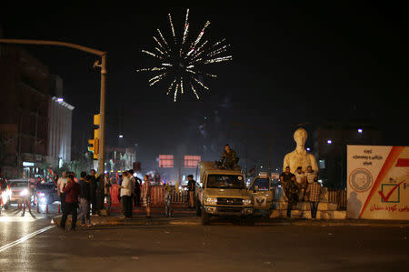 Kurds celebrate to show their support for the independence referendum in Erbil, Iraq September 25, 2017. REUTERS/Ahmed Jadallah