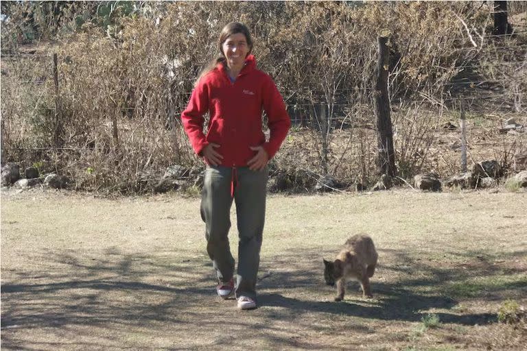 Kai Pacha junto a Estanislao, en su etapa de cachorro