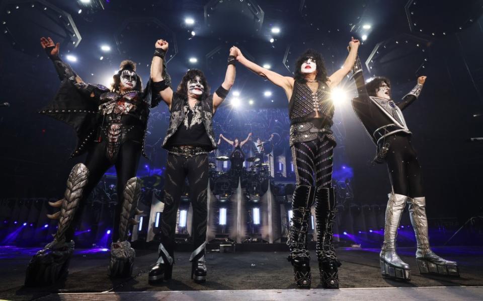 Kiss at Madison Square Garden. “We’re not going to tour again as Kiss, period,” Simmons says. Getty Images for Live Nation