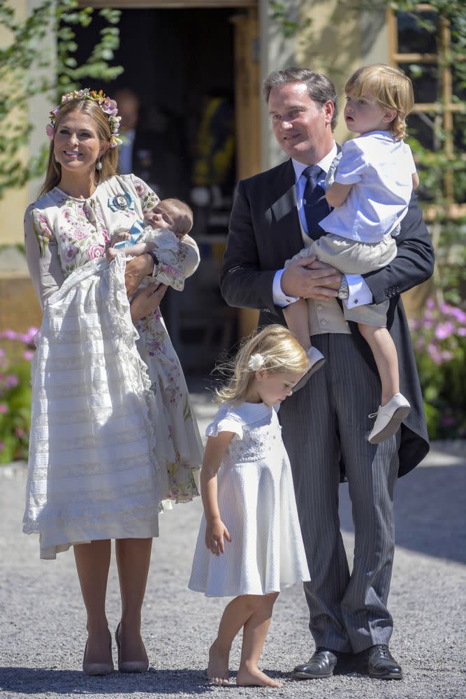 Princess Madeleine and her family in June