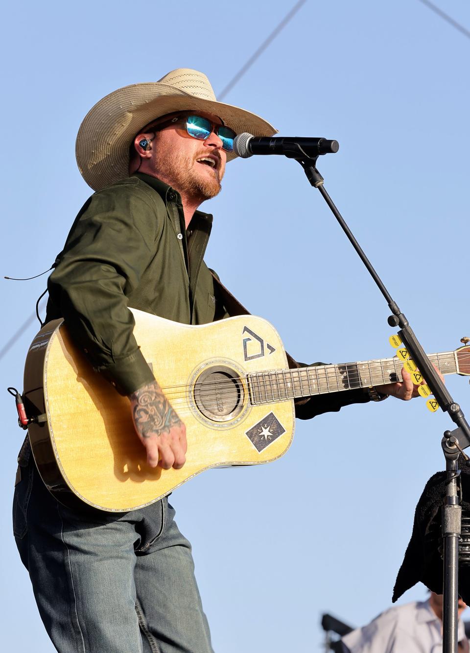 Cody Johnson performs onstage during Day 3 of the 2022 Stagecoach Festival at the Empire Polo Field on May 01, 2022 in Indio, California.