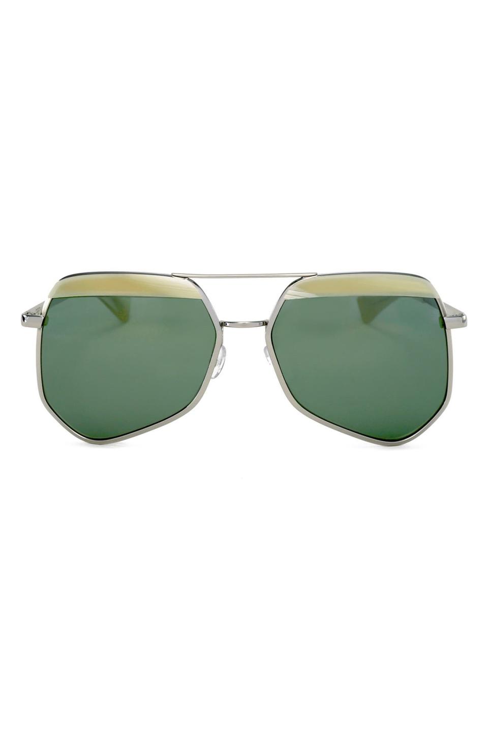 Hexcelled 59mm Aviator Sunglasses