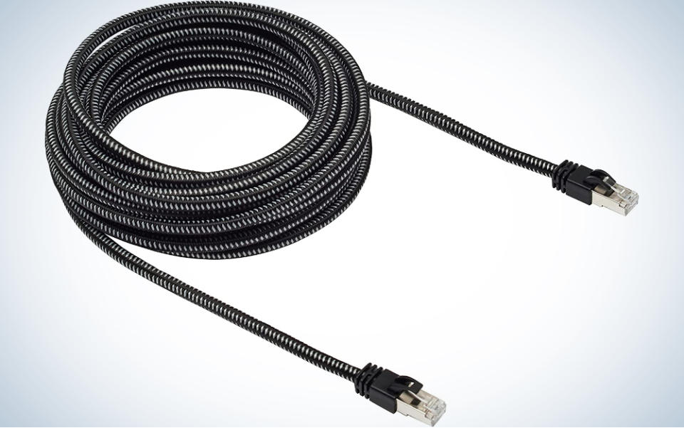 Amazon Basics’ Braided Cat. 7 Ethernet cable is one of the best ethernet cables for gaming and it’s the most durable.