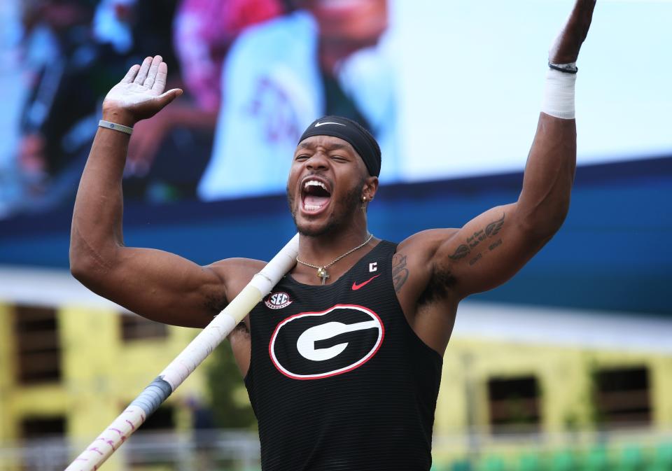 Georgia's Kyle Garland set the collegiate record in the decathlon during the 2022 outdoor season. Garland is expected to compete in heptathlon at the Texas Tech Open and Multis meet that starts Thursday.