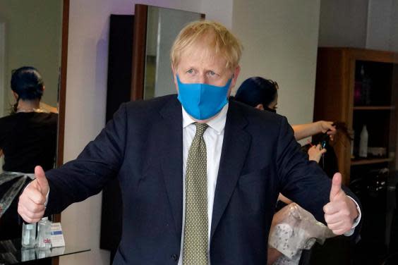 Boris Johnson was one of the last world leaders to be photographed wearing a mask in public (Parsons Media)