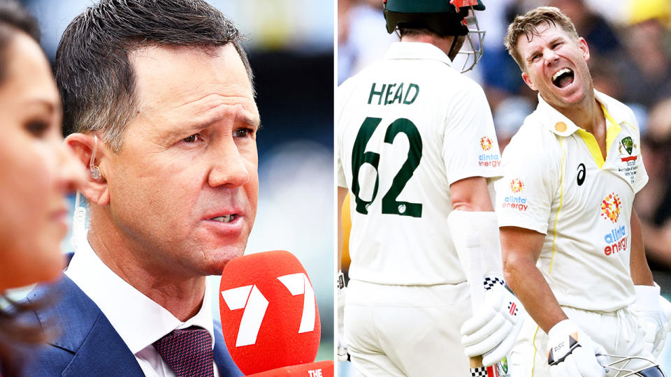 Ricky Ponting, pictured here alongside David Warner in the Boxing Day Test.