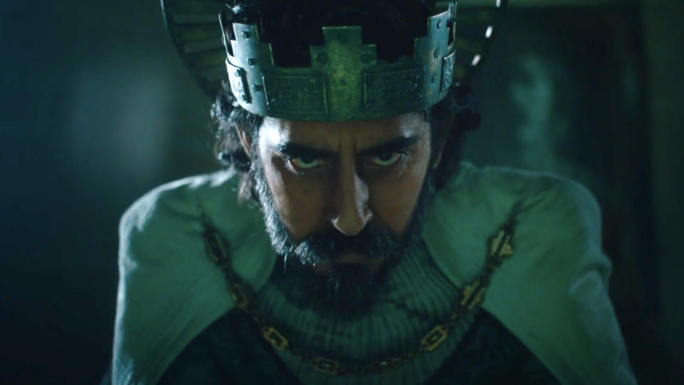 Dev Patel portrays Sir Gawain in 'The Green Knight'. (EFD/A24)