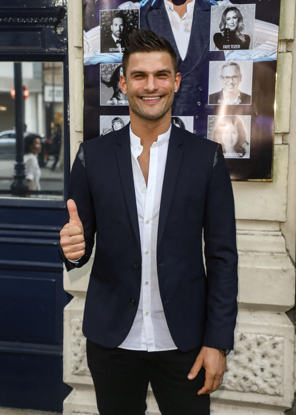 Aljaz Skorjanec attends a gala Performance of Dr Ranj: Scrubs To Sparkles at the Garrick Theatre in London. (Photo by Brett Cove / SOPA Images/Sipa USA)