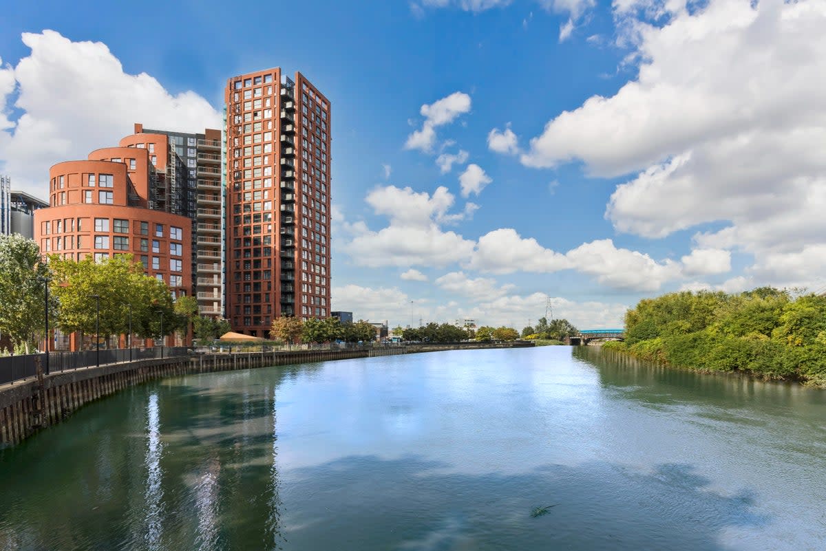 Homes cost from £470,000 at Orchard Wharf in the Docklands  (Handout)