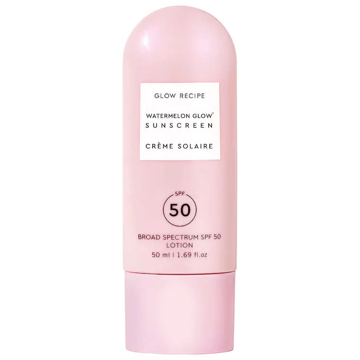 Glow Recipe Watermelon Glow Sunscreen SPF 50. Image via Sephora.