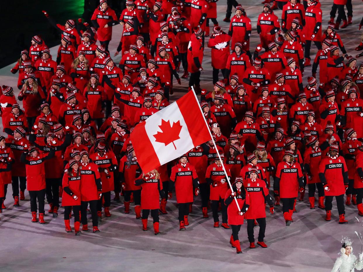 The athlete has not been named by Team Canada but police descriptions have revealed his identity: Getty